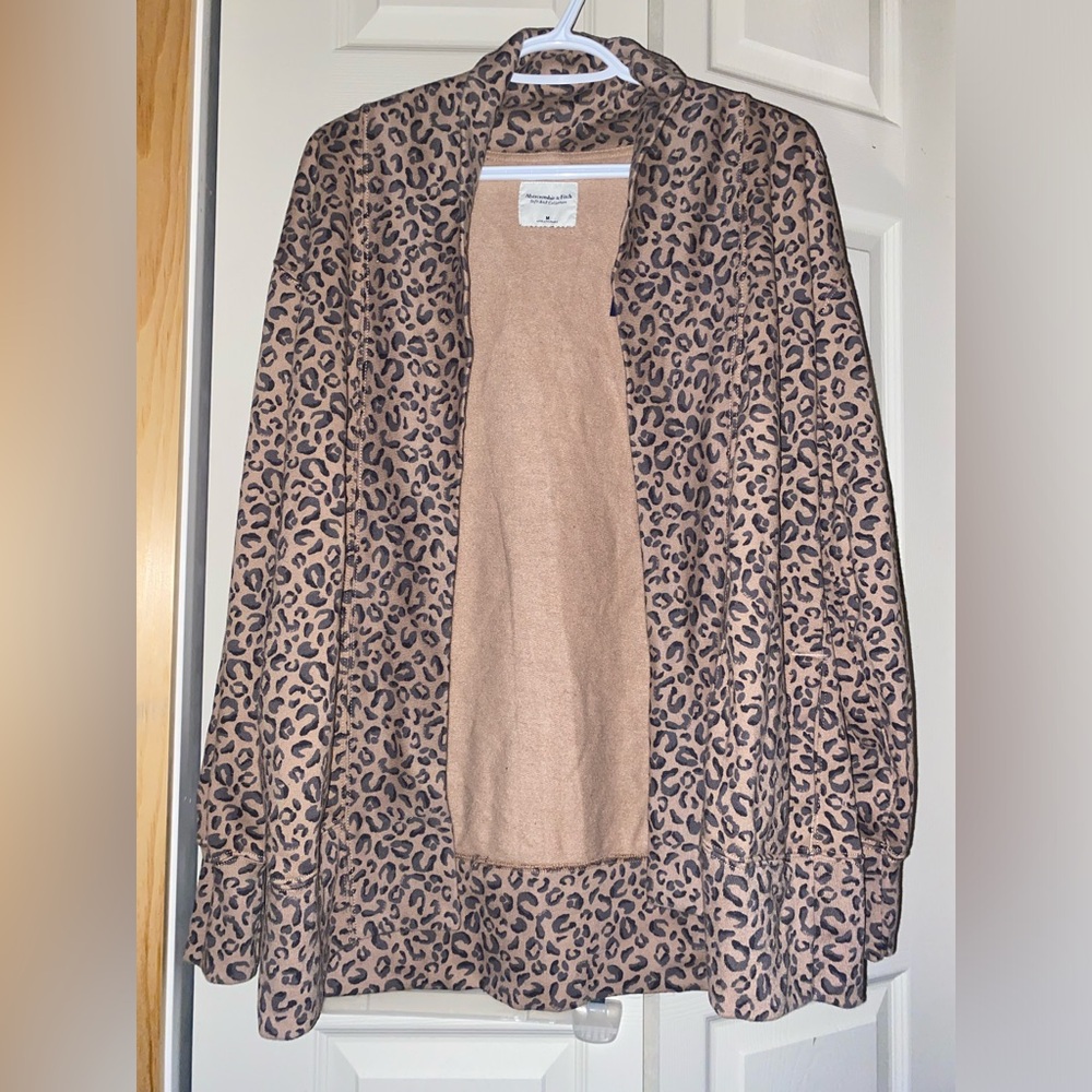 Abercrombie and Fitch Leopard Print Cardigan